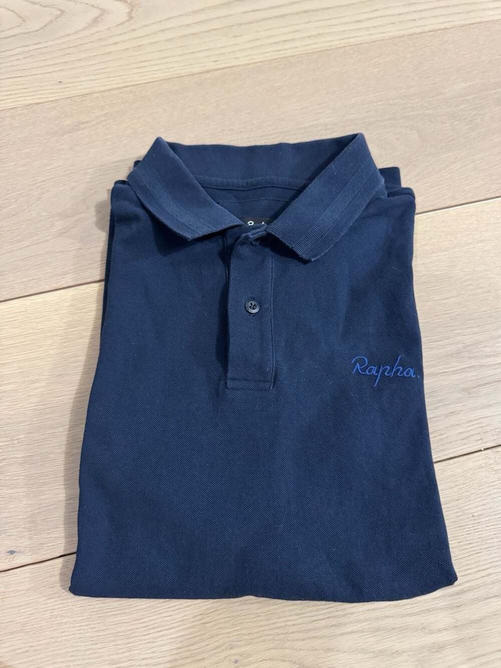 Rapha Men's Logo Polo Shirt in Navy Blue